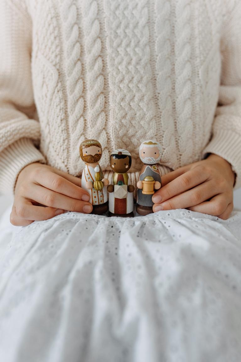 Unsere selbst gestalteten 3Könige #diyweihnachten #diy #pegdolls #kinderdiy #couchliebt #kinderzimmer #landleben