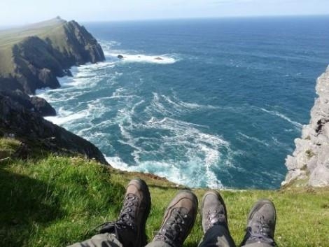 Urlaub in Irland ,Pause auf den Cliffs of Moher 