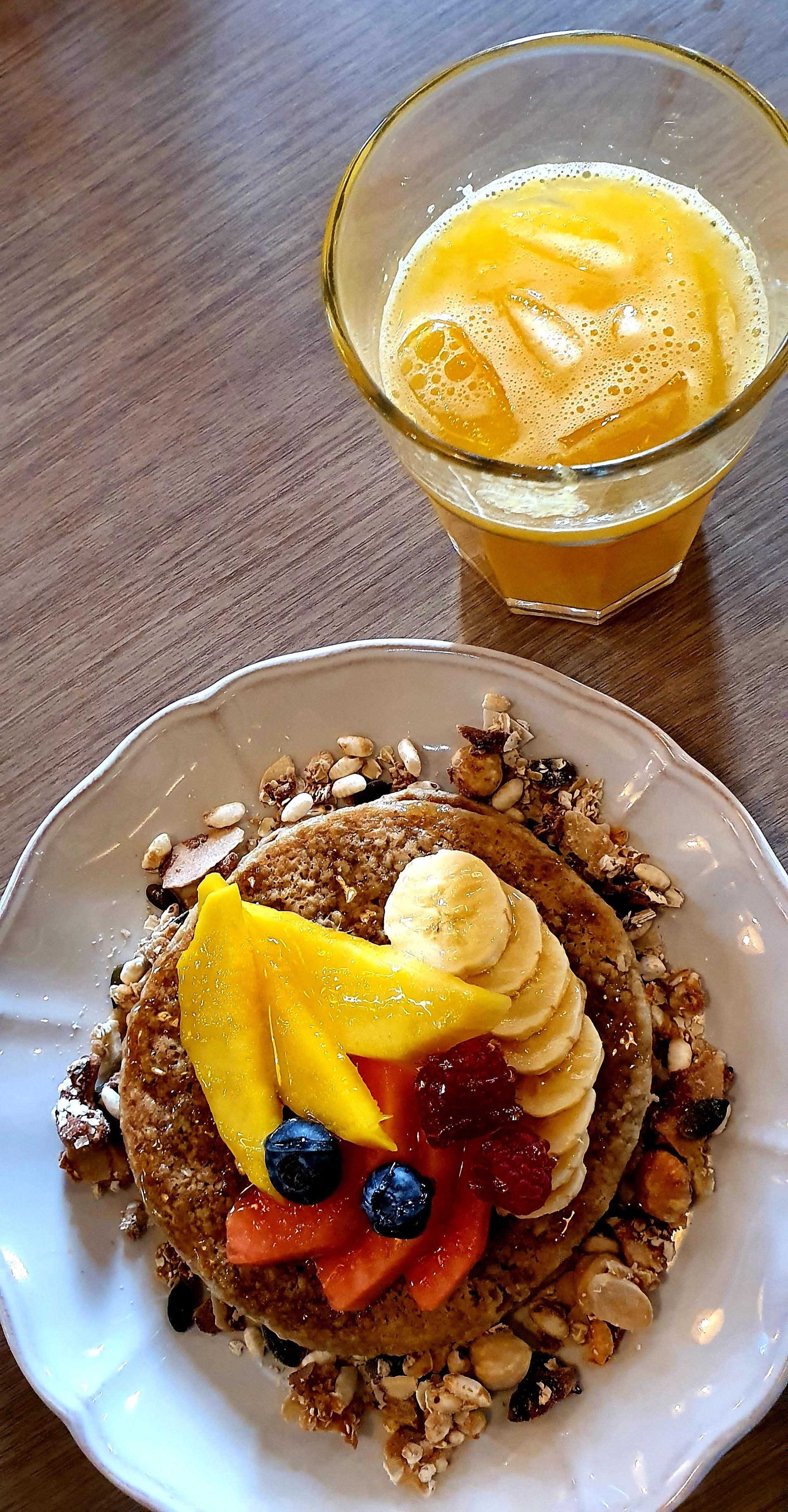 #Vegane Buchweizen Pancakes auf dem #Frühstückstisch #foodchallenge