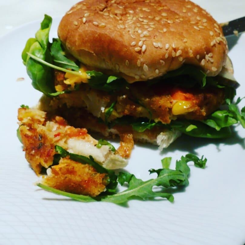 #Veggieburger#Burger#Vegan#Homesweethome#fastfood#Rucola