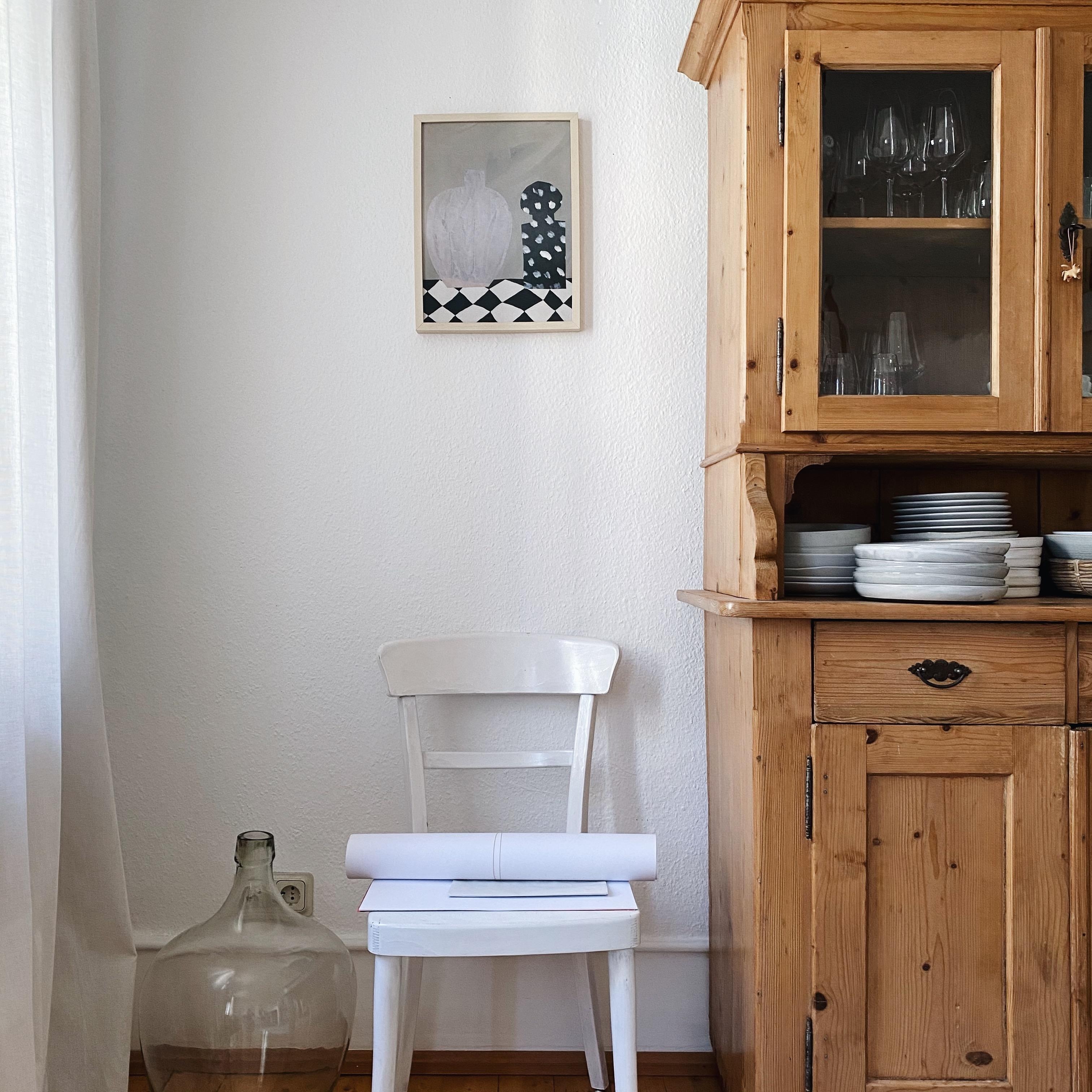 Vintage-Schrank-Liebe. #vitrine #bauernschrank #vintage #secondhand #esszimmer #diningroom