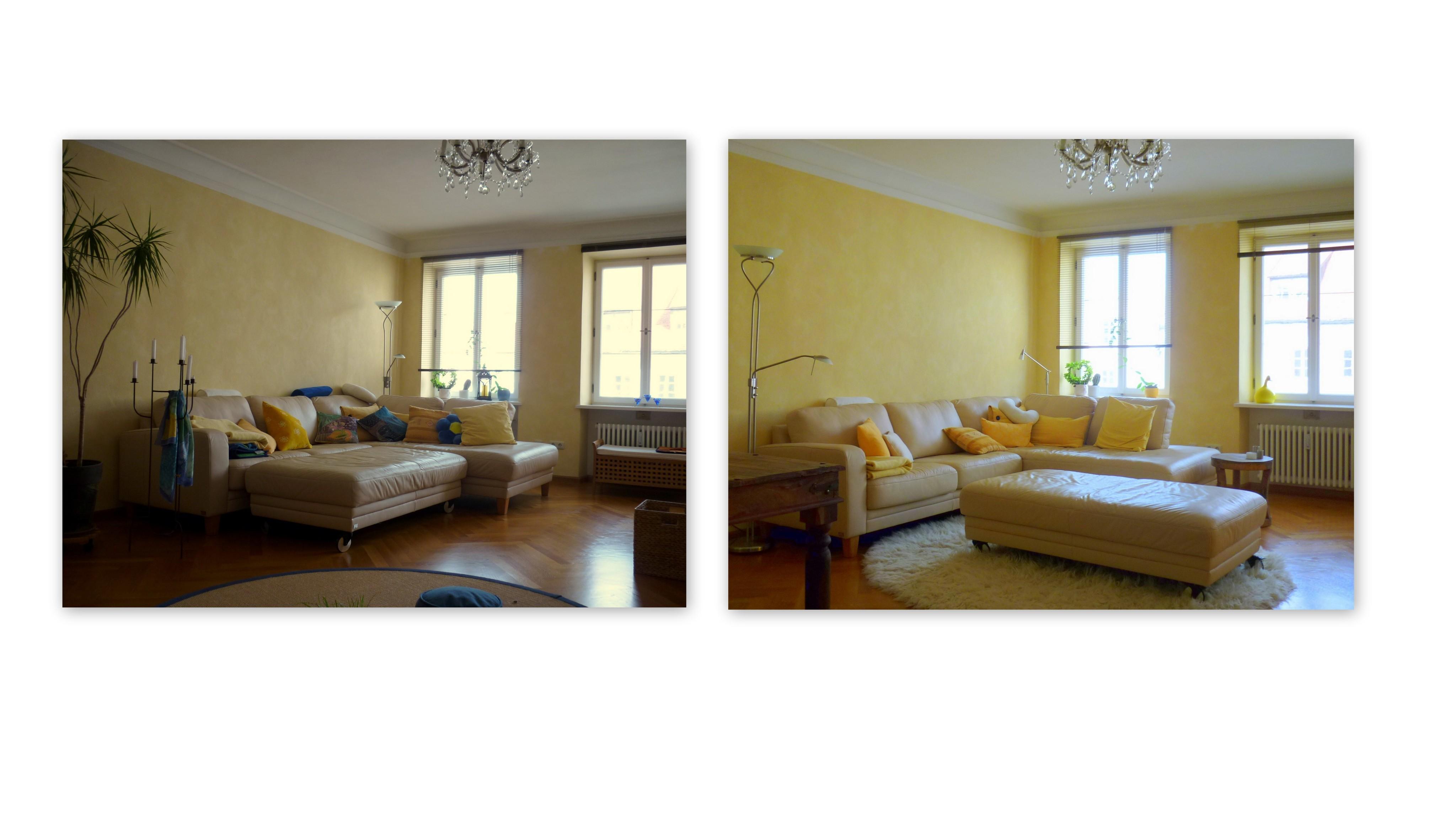 Vorher - Nachher 1 #lounge #sofa #raumgestaltung ©Andrea Wilmsmann