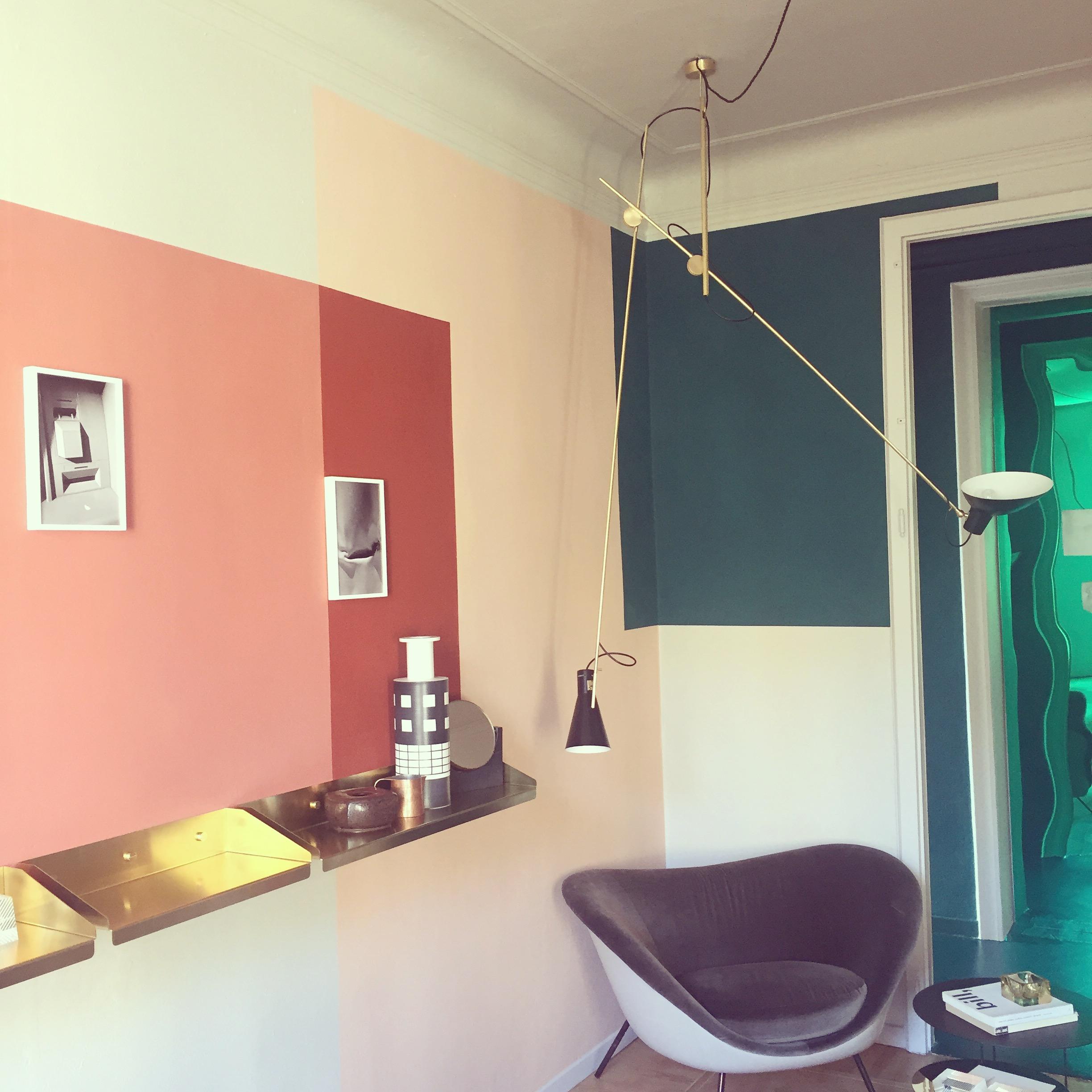 #wandfarbe #farbkombi #pastellfarbenewandfarbe #wandgrafik #interiordesign #mailand