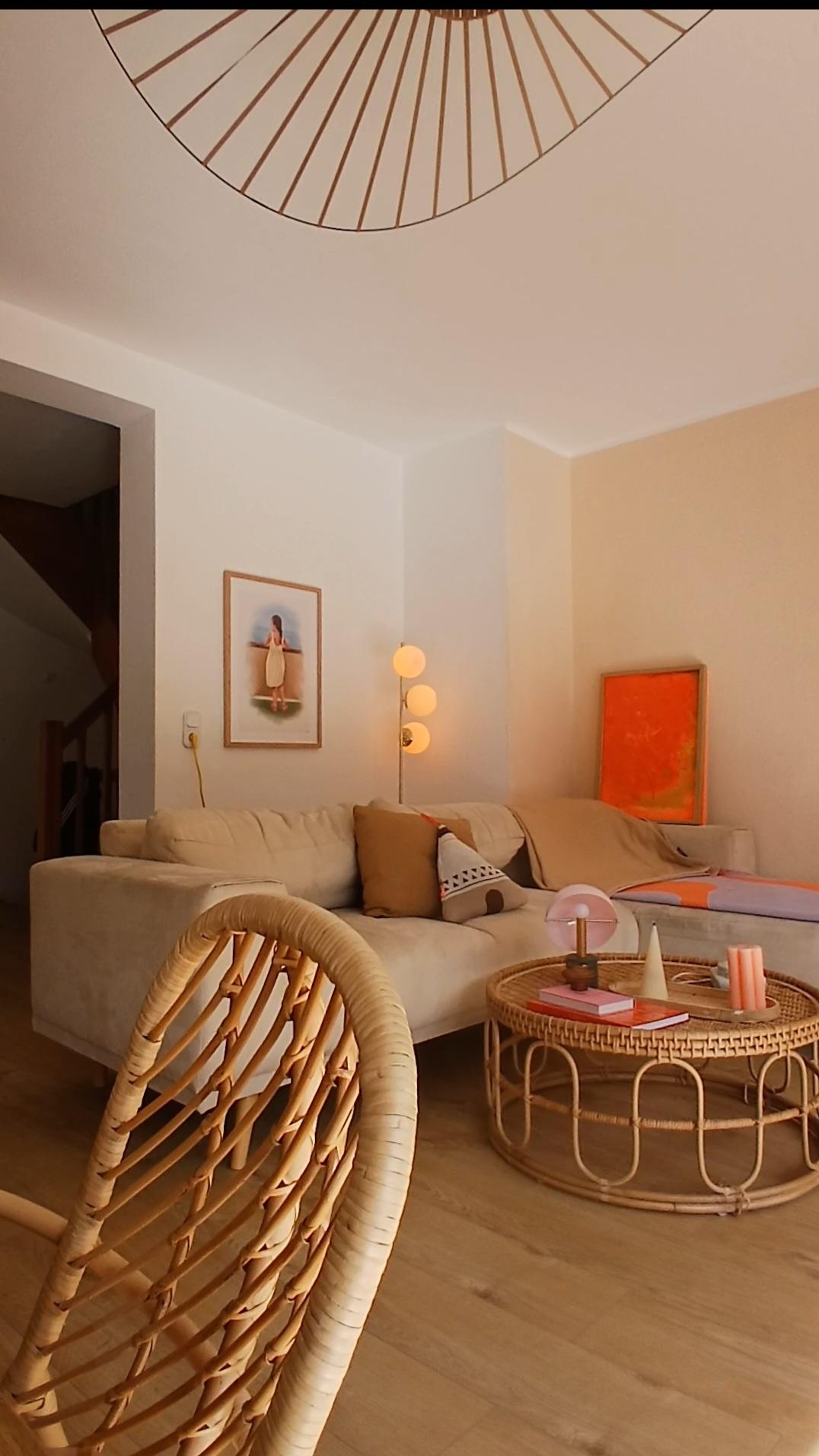 #warm #cozy #pinkaestetic #scandiboho Wohnzimmer #Wohnzimmer #livingchallenge #wohnzimmer