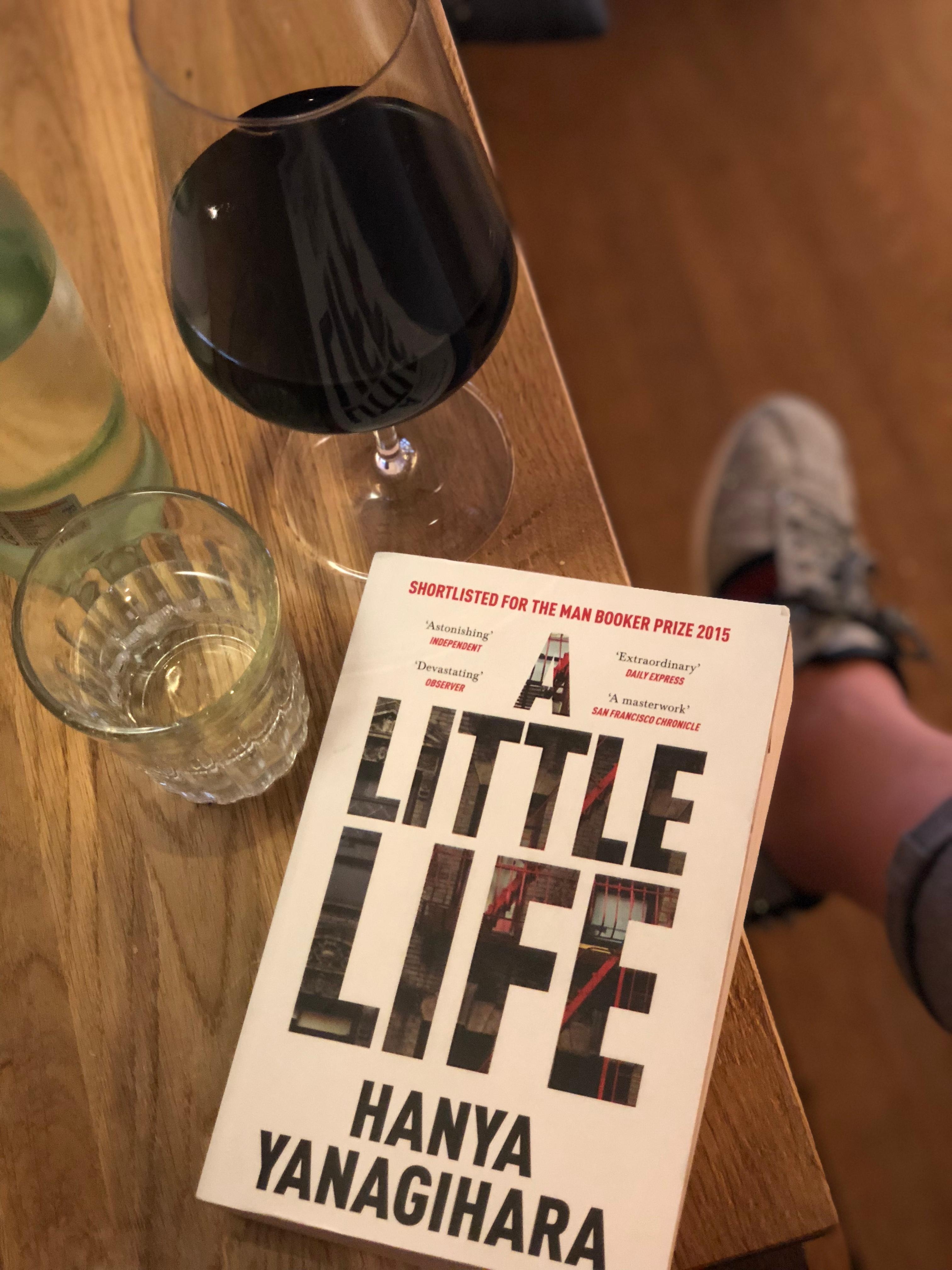 Weekends are for fabulous books and red wine. #books #reading #weekend #travel #city #alittlelife #wine