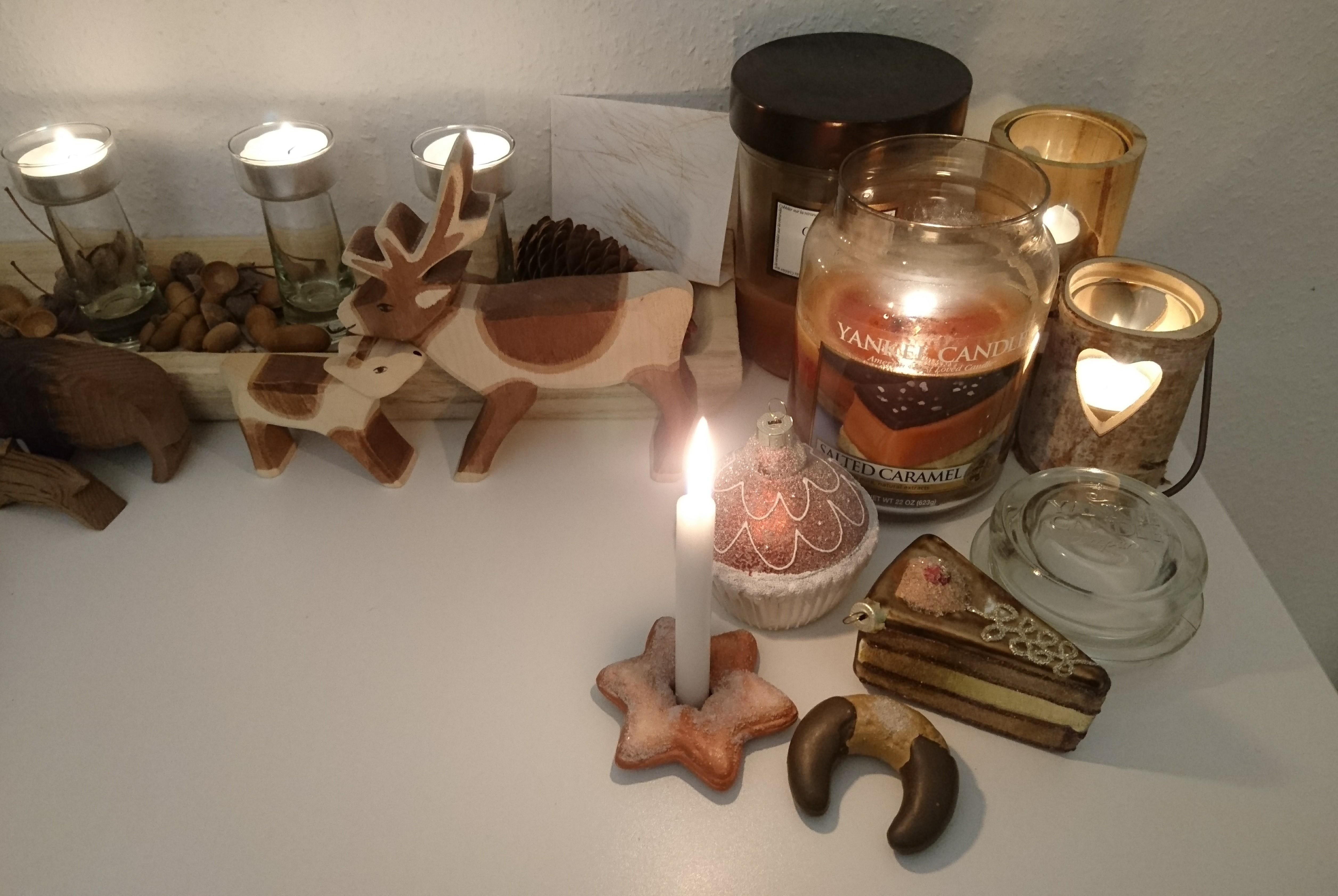 #Weihnachten #Weihnachtsdeko #Kerzen #Holz #Familienleben