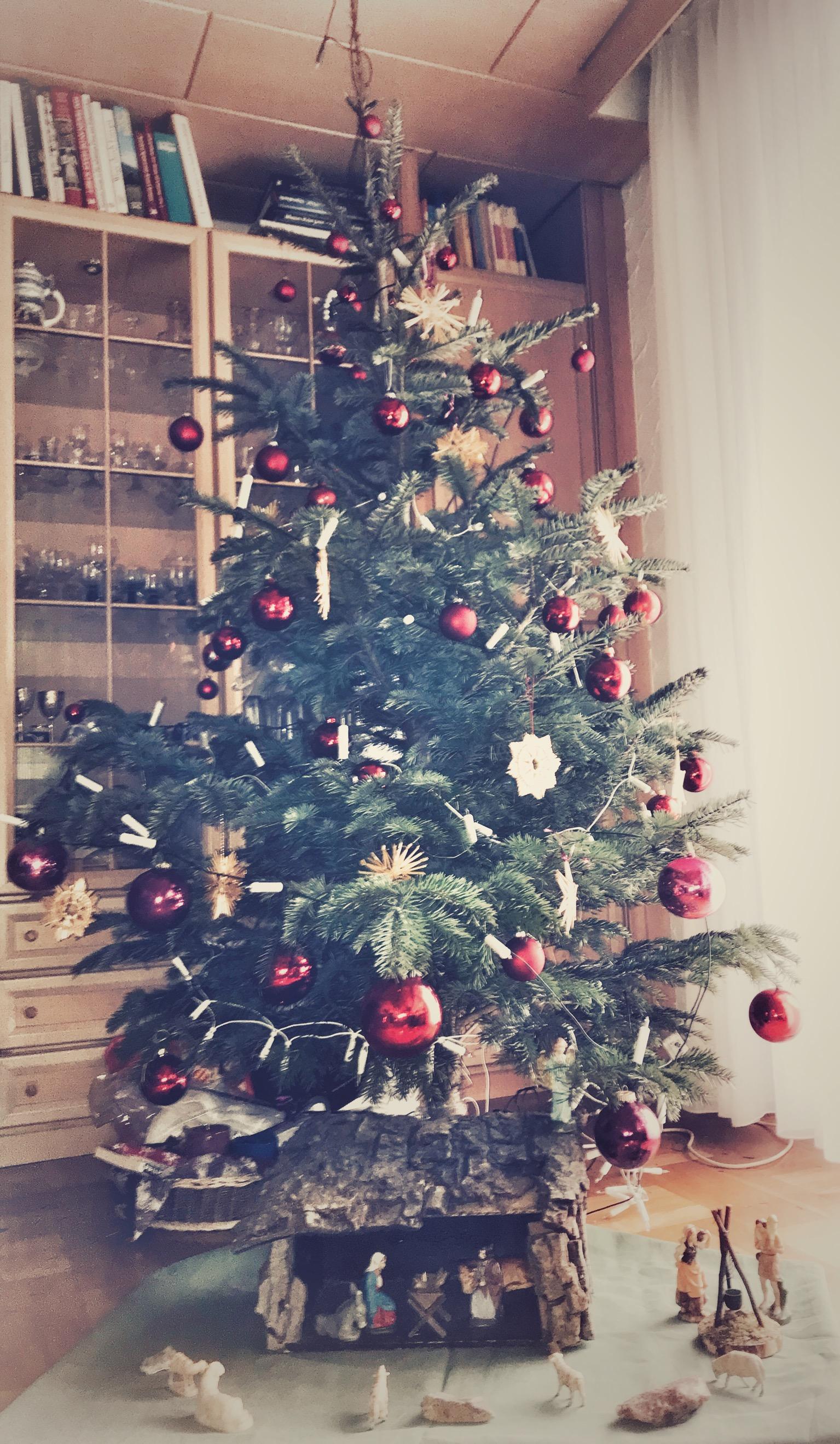 #Weihnachtsbaum
#Krippe
Unser Weihnachtsbaum jetzt mit Krippe