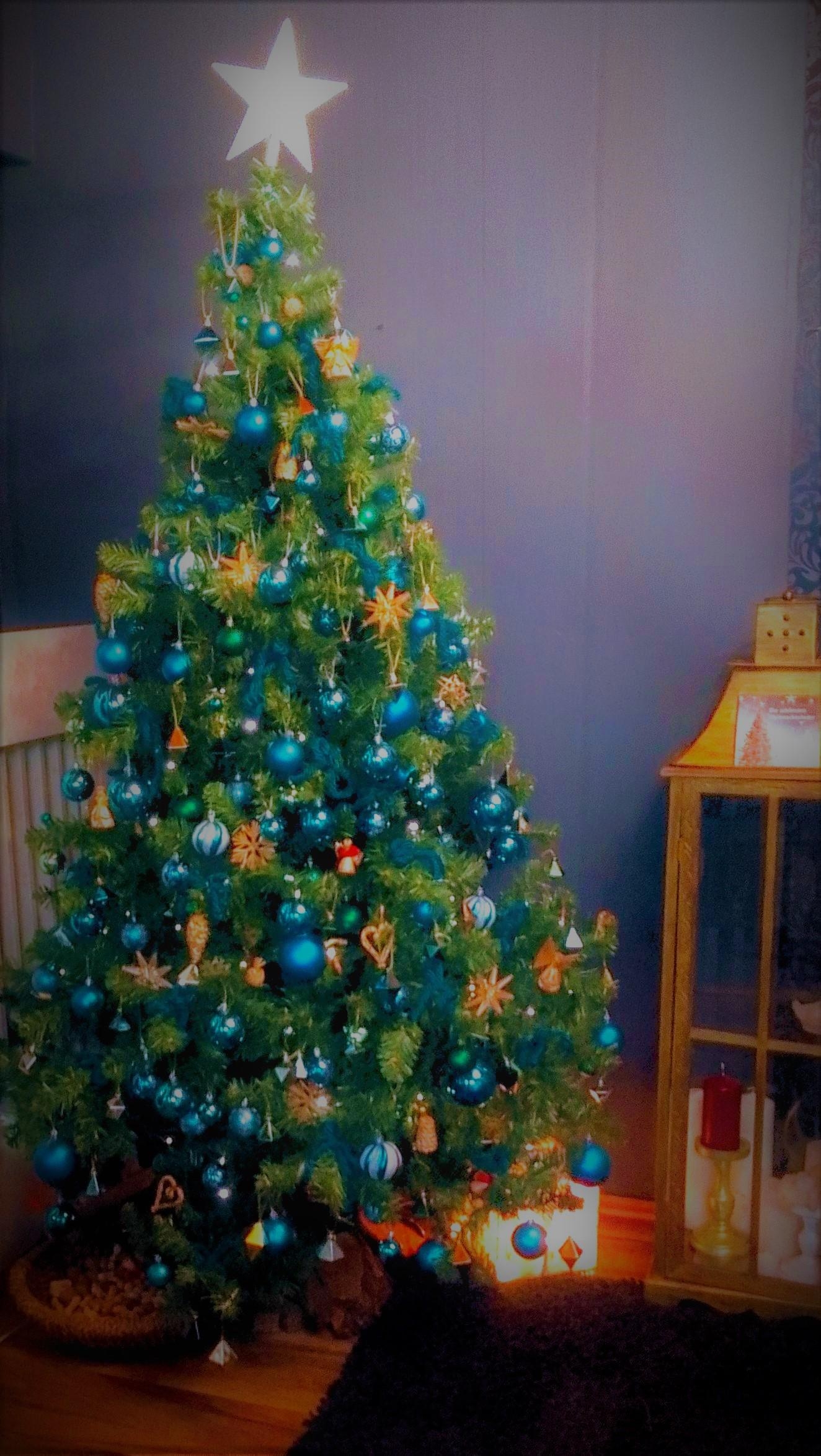 #Weihnachtsbaum#Türkis #Blau#Grün#Gold