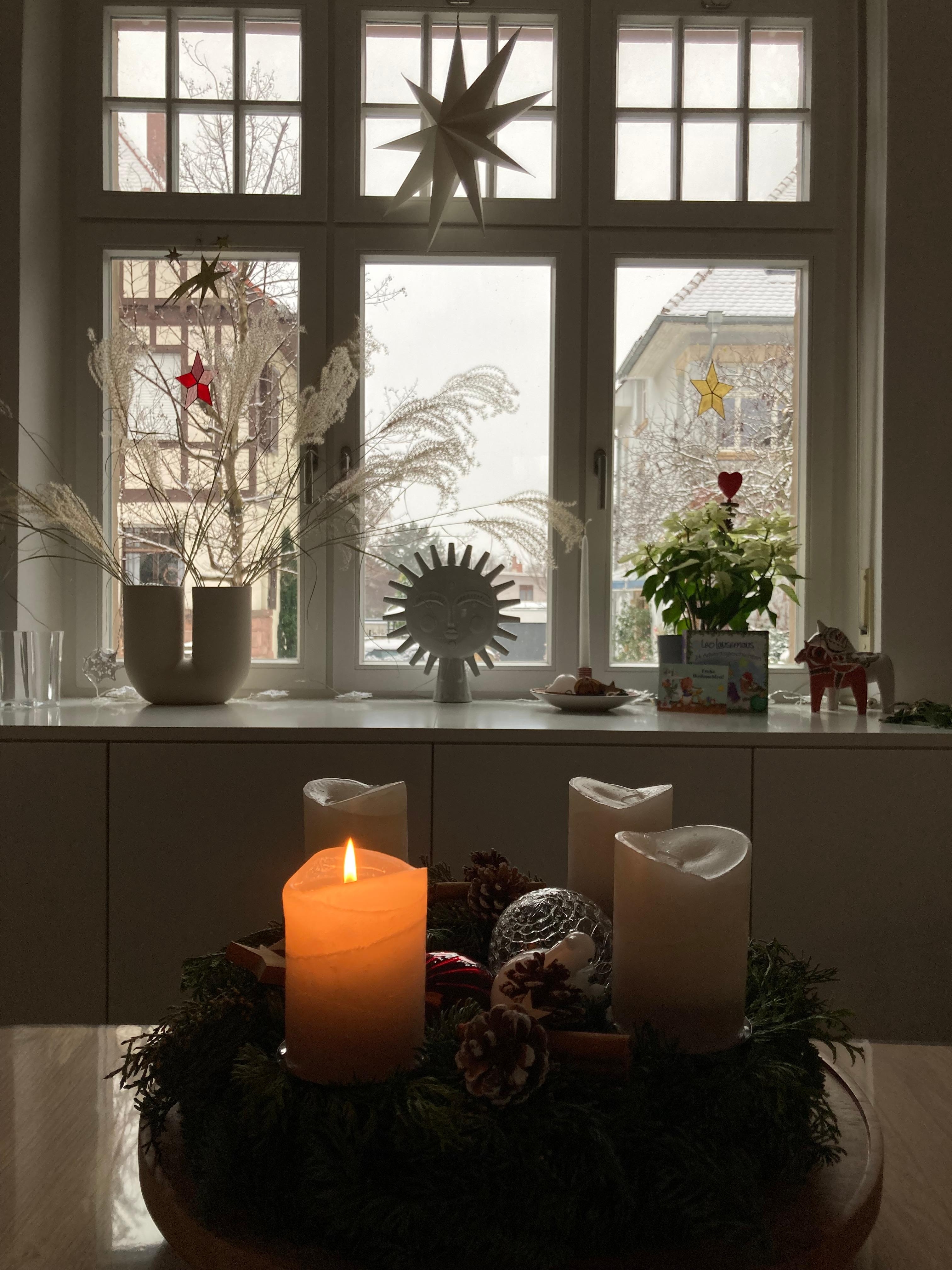 #Weihnachtsfenster #Sterne #Adventsdeko