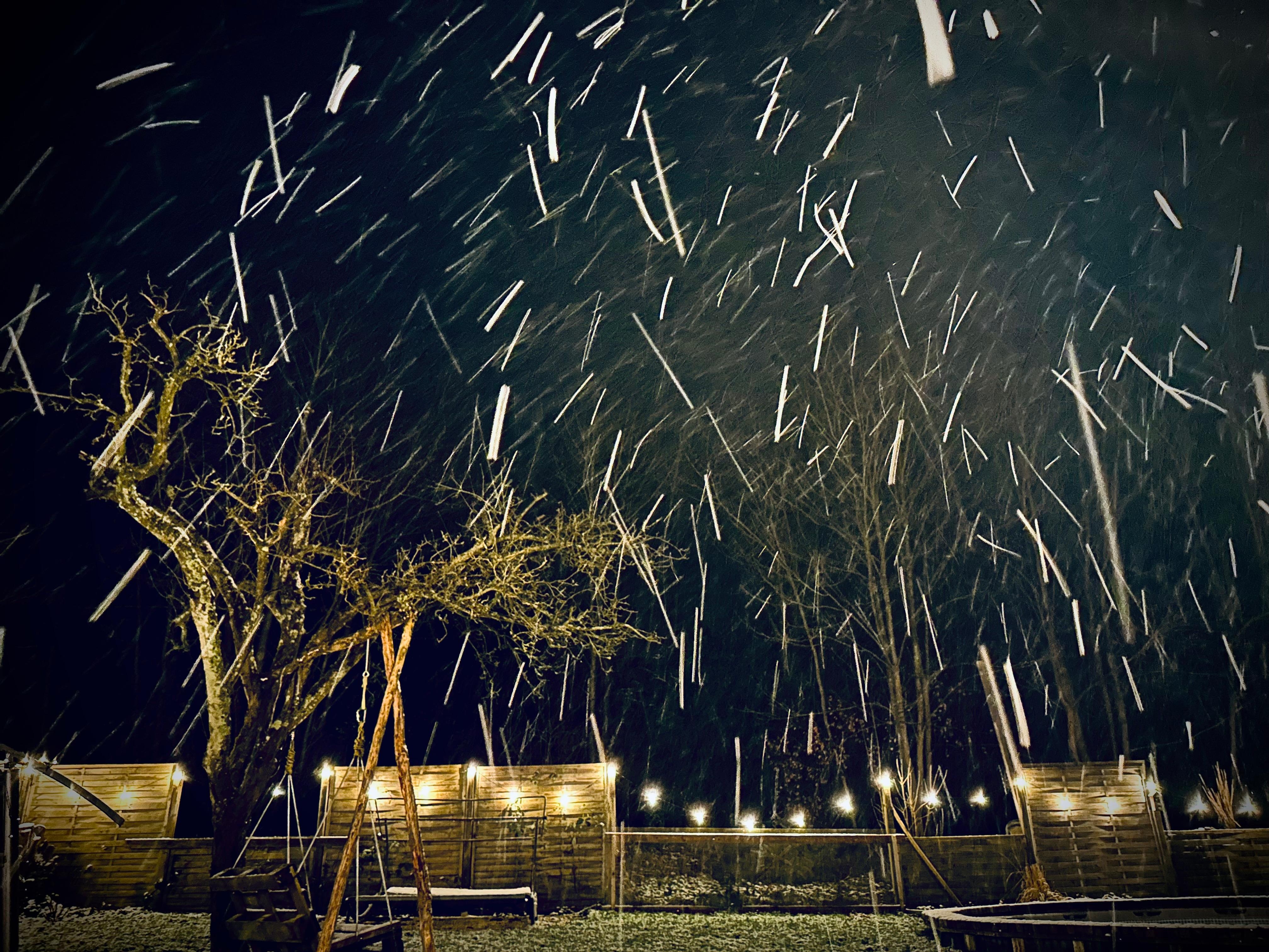 Weihnachtswetter im Januar ❄️❄️❄️

#natur #schnee #januar #garten #lichterkettenliebe #schneeflocken