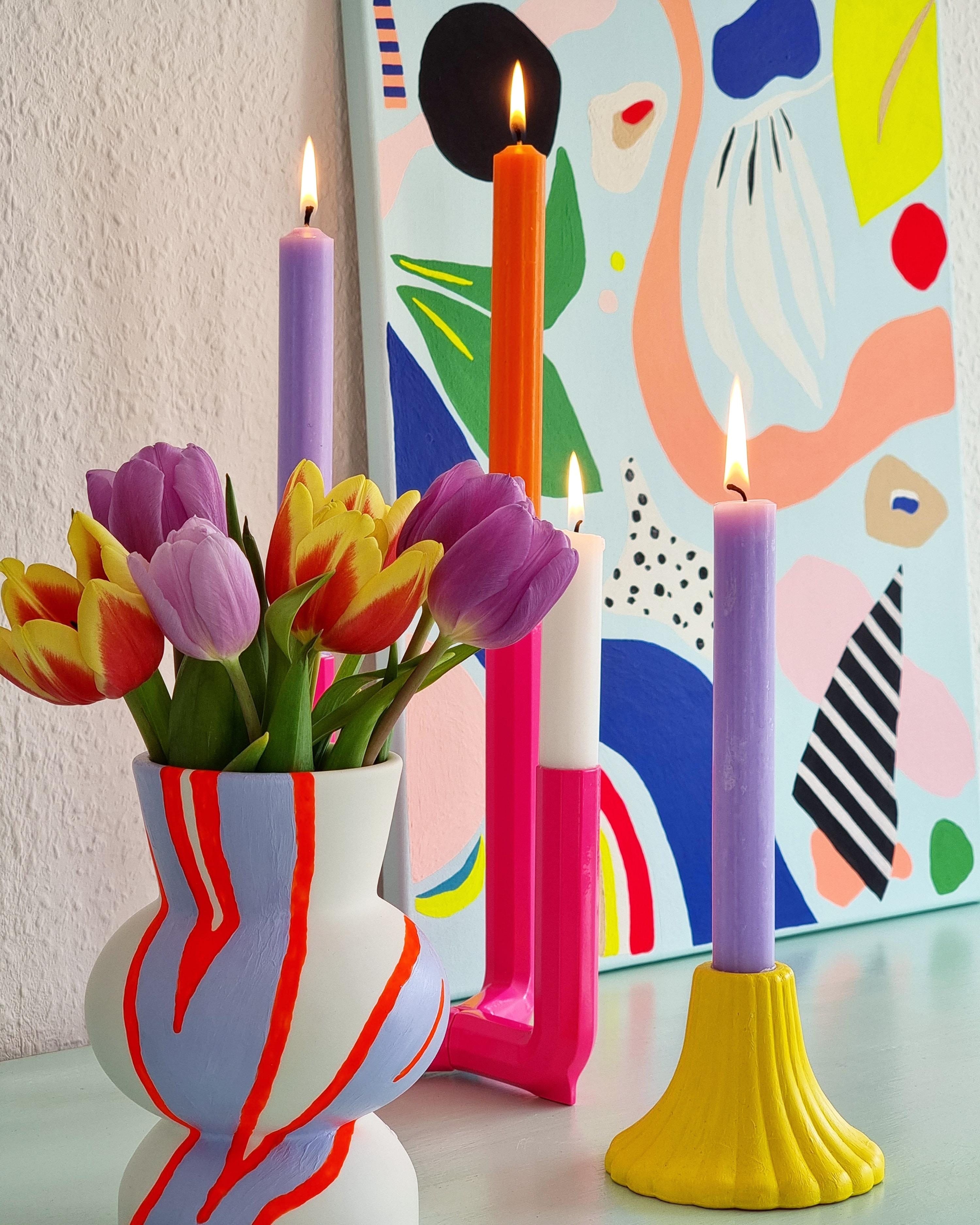 Wer hat noch Lust auf #Frühling ?#freshflowers #blumen #kerzenlicht #diy #vase #art #wohnzimmer #interior #farben #ikea 