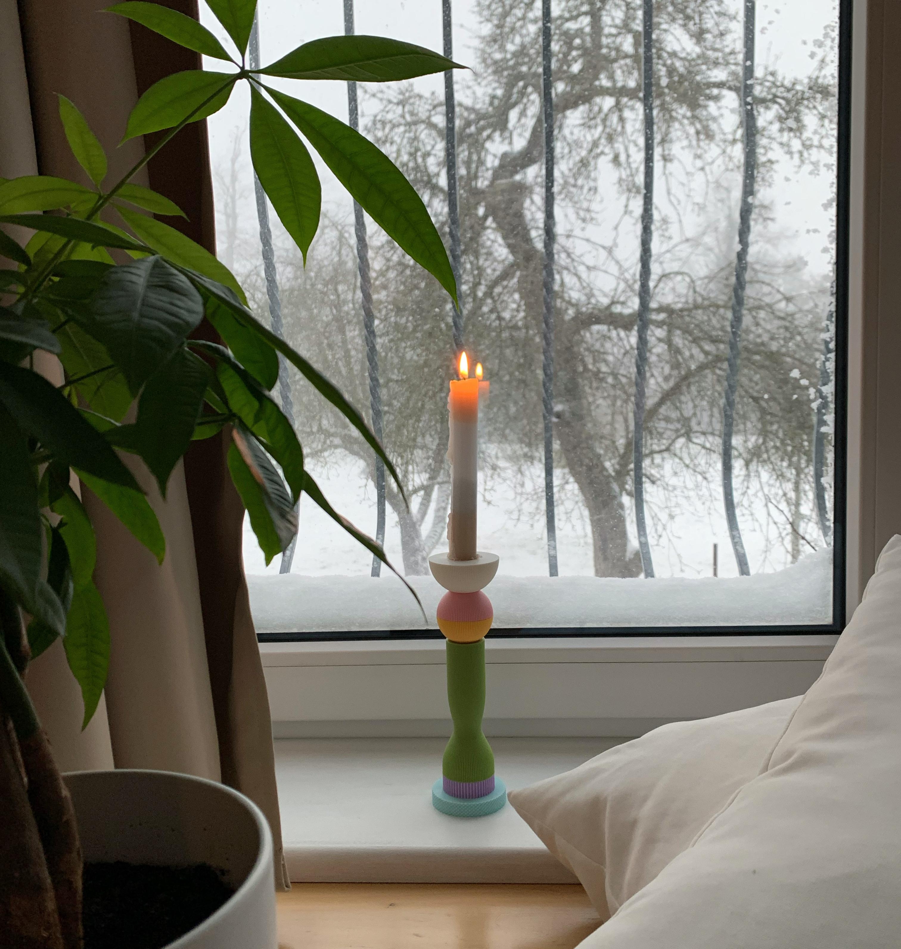 #winter #fensterblick #home #zuhause #einfachmella #kerzenschein 