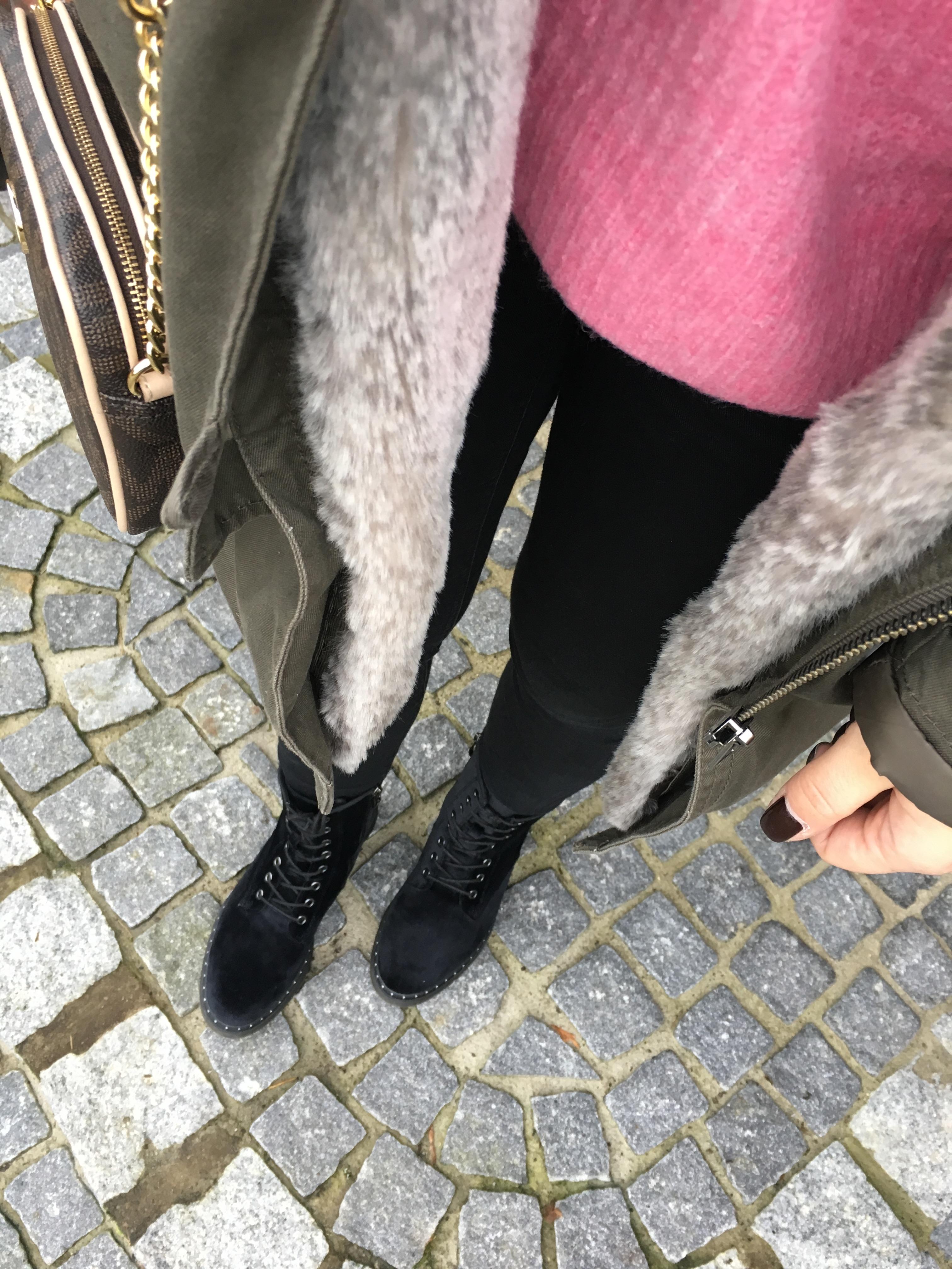 #winteroutfit // Parka, Boots und Farbe💕 #fashion #ootd #streetstyle