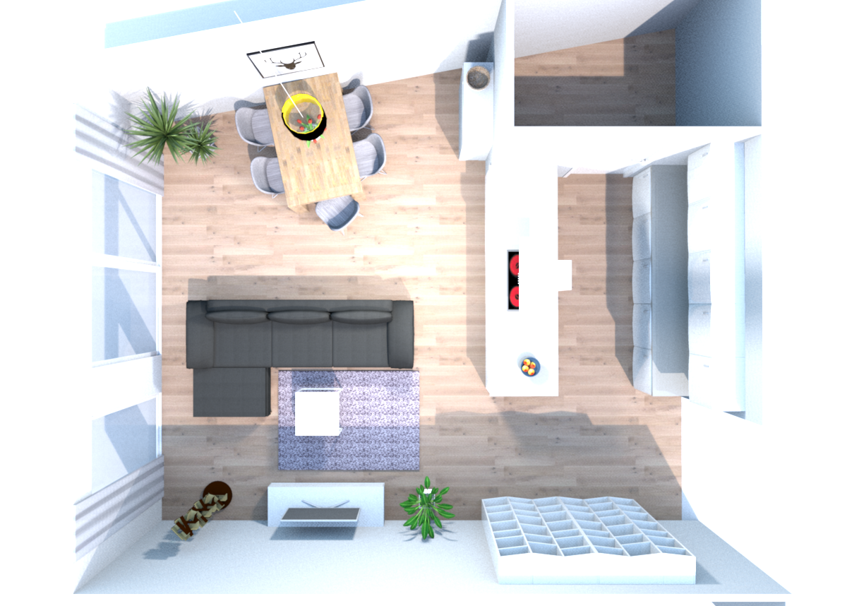 Wohn / Esszimmer #wohnzimmer #offeneküche ©Fashion For Home