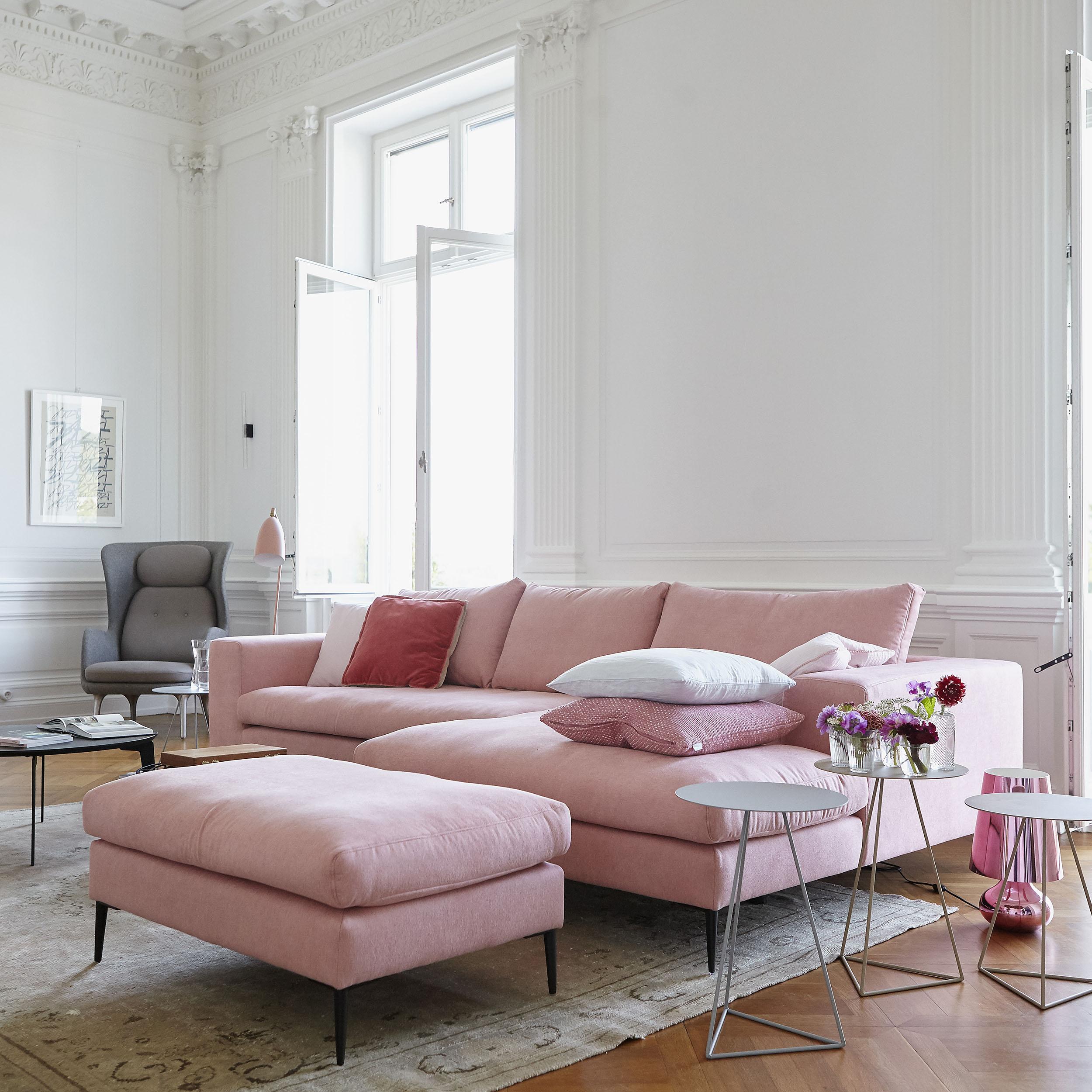 Wohntraum in rosa - gemütliche Sofaecke von ikarus #bigsofa ©ikarus