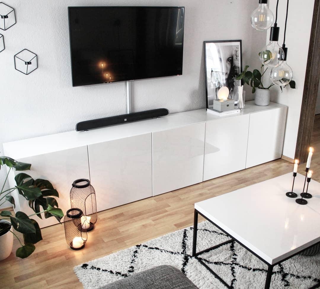 Wohnzimmer Ikea Kerzenschein Skandinavisch Couch