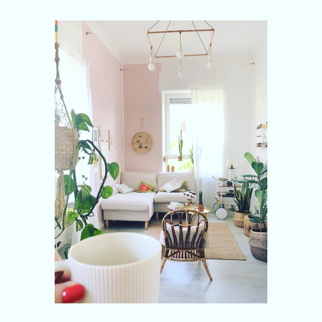 Wohnzimmer im Sommerkleid!
#eclectic #wohnzimmer #altbau #rosa 