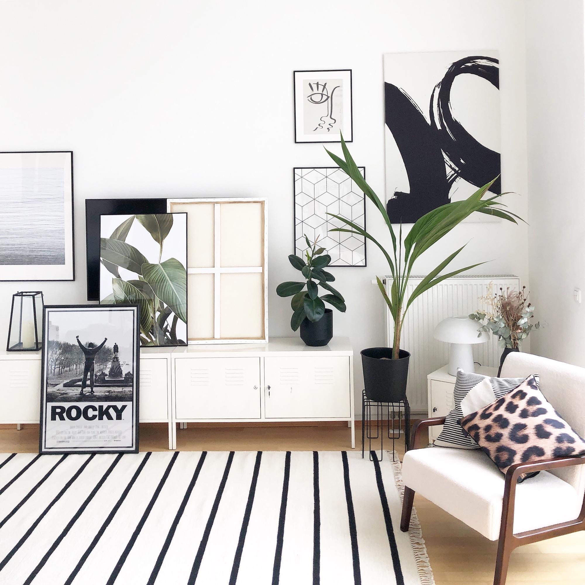 Wohnzimmer Inspiration #wanddeko #leo #schwarzweiss #monochrom #scandistyle #wohnen #deko #interiorstyling #wohnzimmer