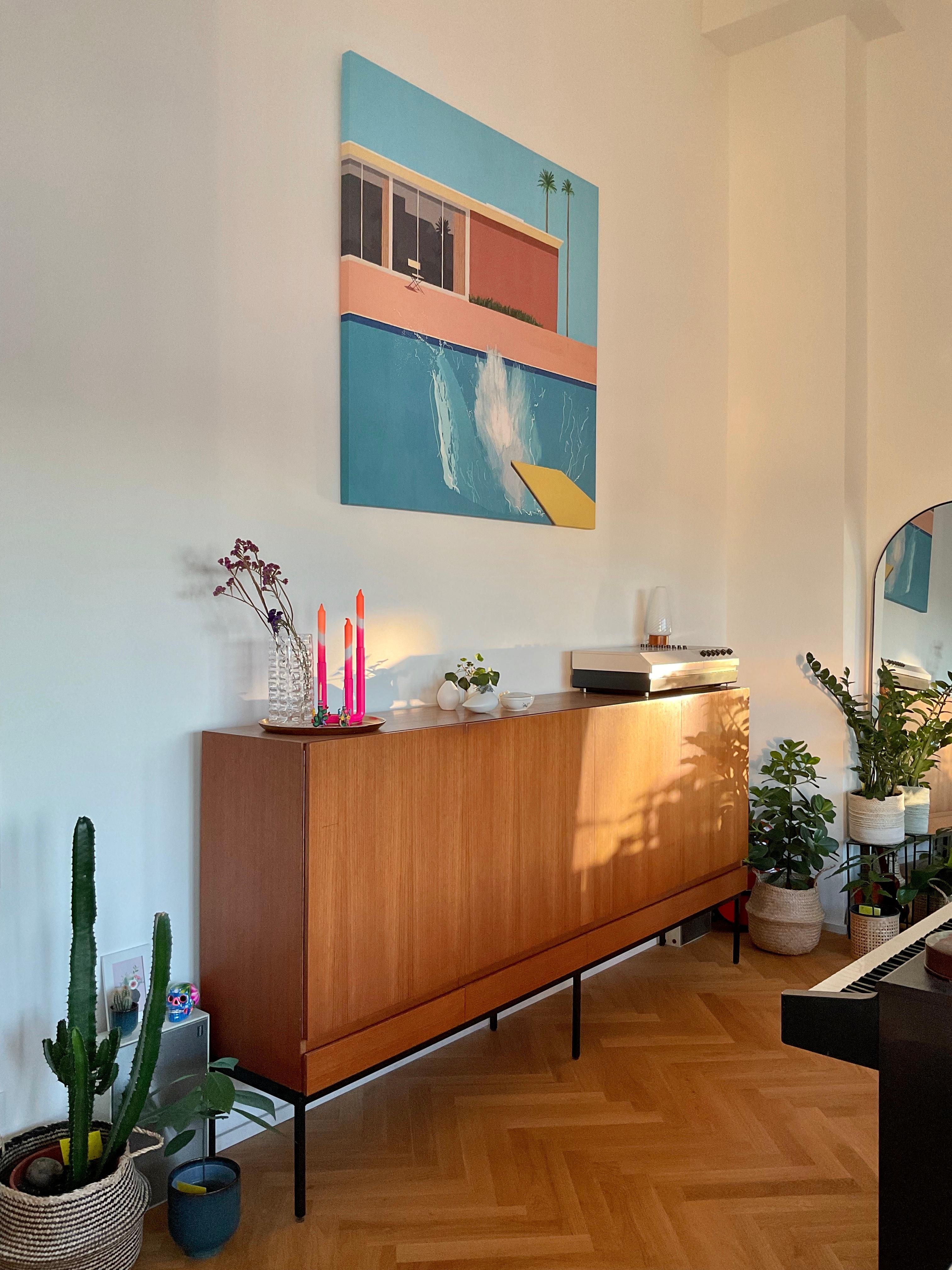 #wohnzimmer #sideboard #bild #kunst #pflanzen #designklassiker