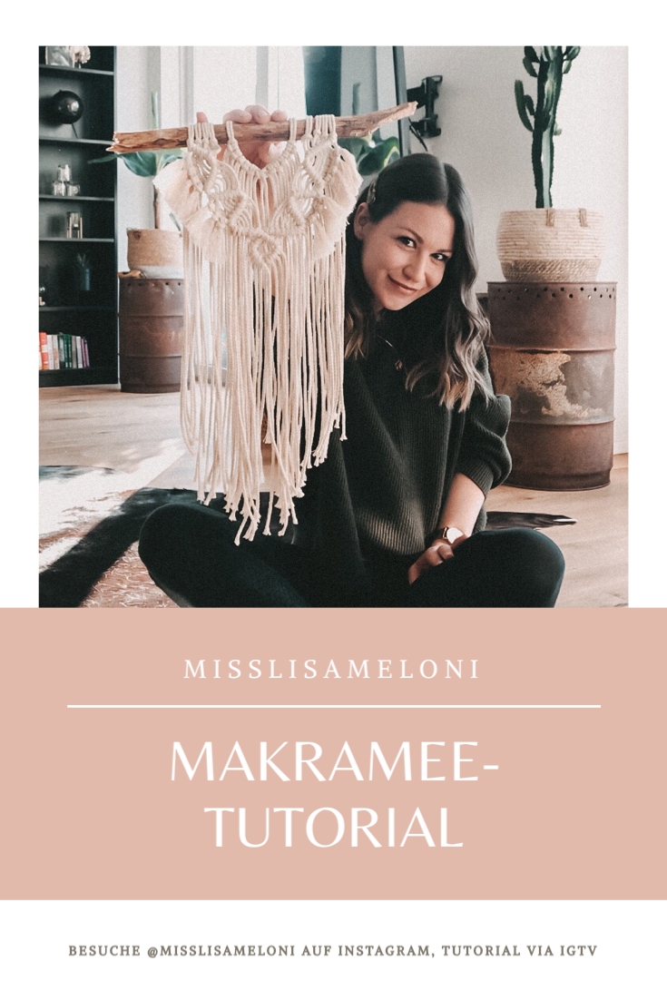 Wolltet ihr schon immer mal euren eigenen Makramee-Wandbehang knüpfen? #makramee #tutorial #bohostyle #dekoideen #diy