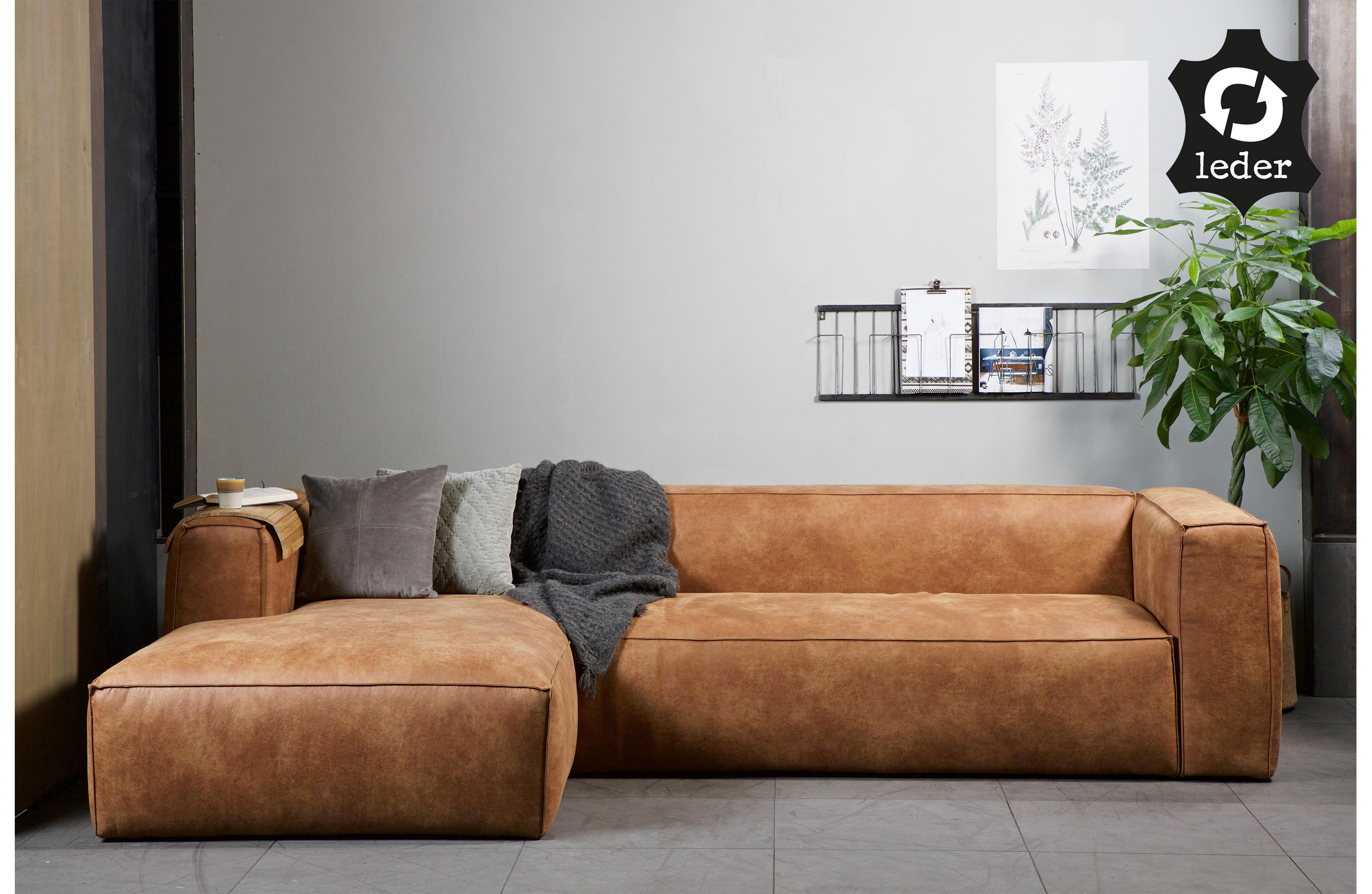 Woood Sofa in Lederoptik #sofa ©Woood