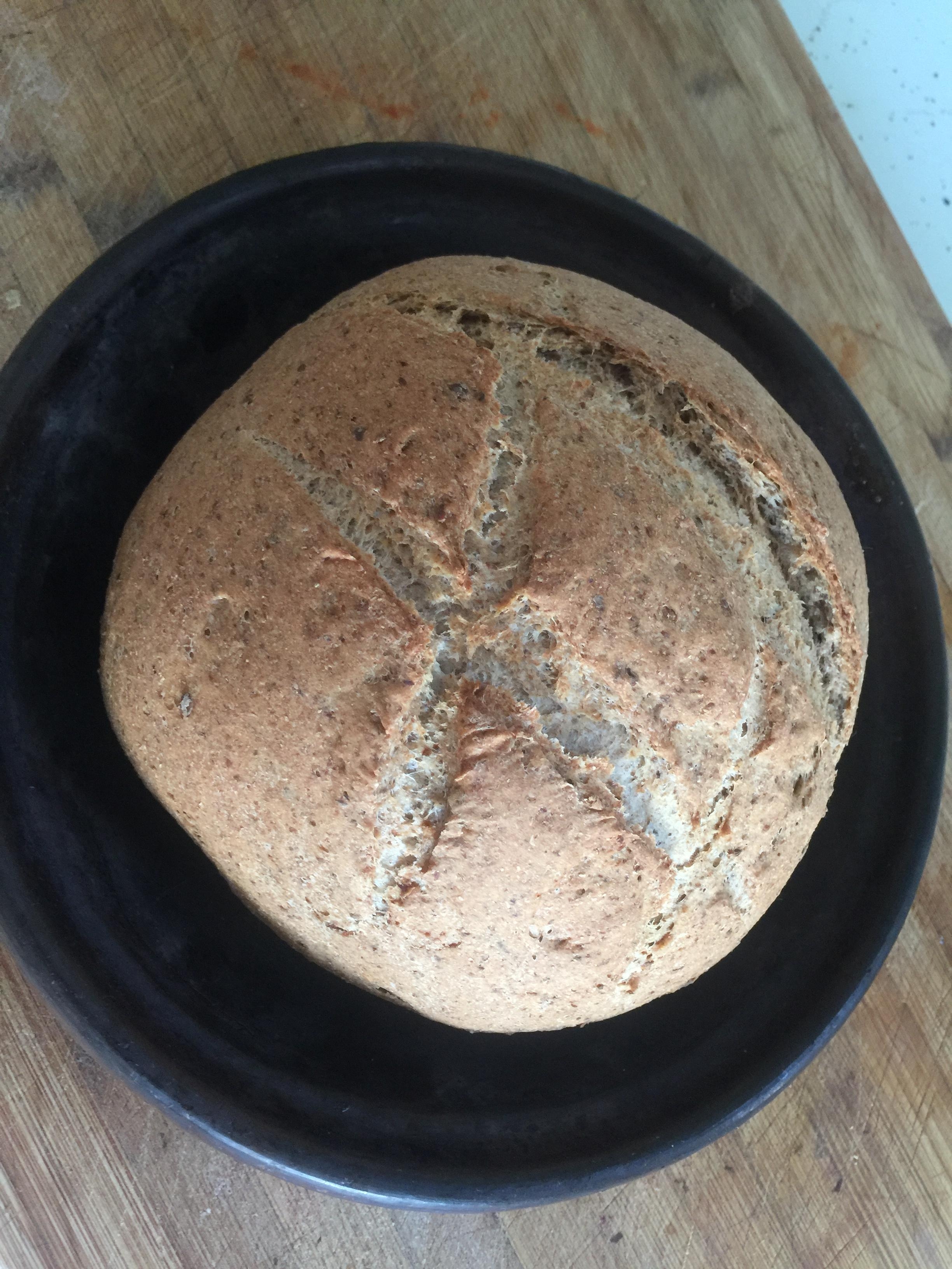 Working from home, and having plenty of time, I took up bread making/baking, this is one of the lockdown's many babies