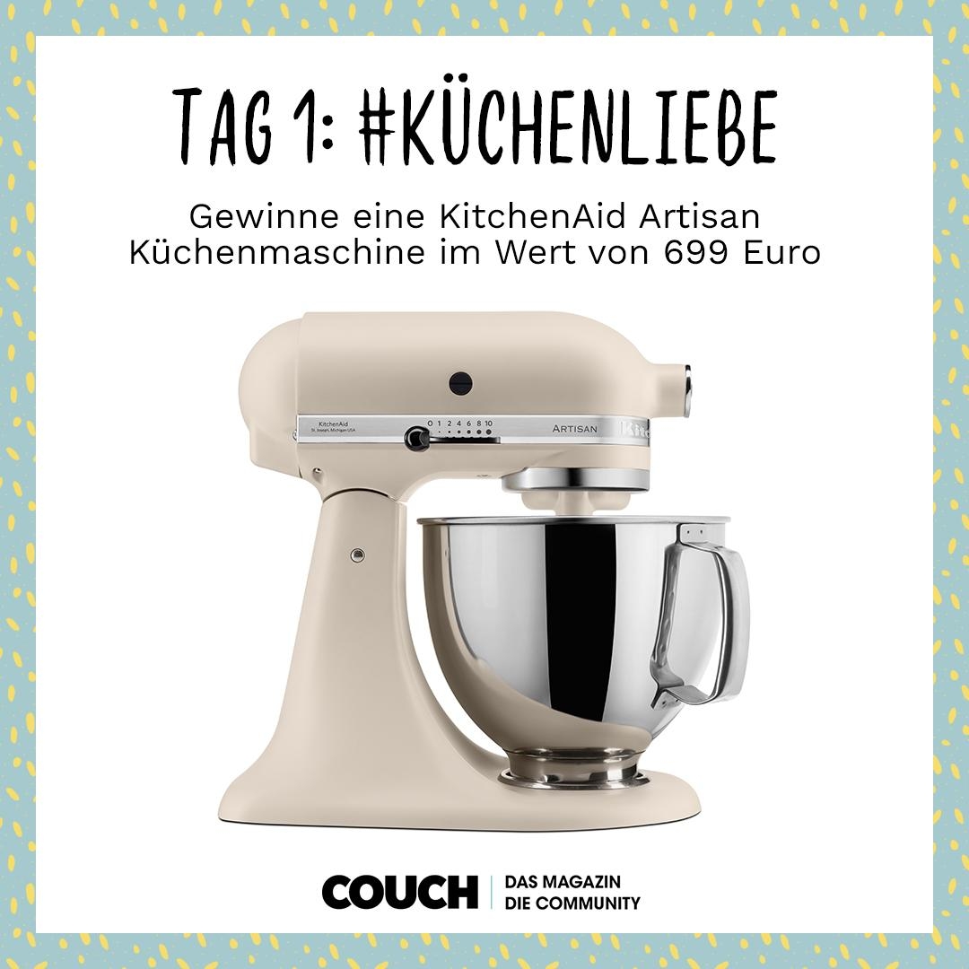 Zum Start Küchen-Foto knipsen, mit #küchenliebe #livingchallenge posten und mit etwas Glück eine KitchenAid gewinnen! 🤩